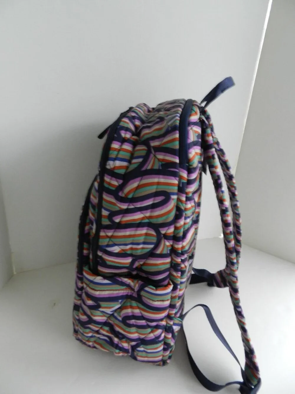Vera Bradley Ultralight Essential LARGE Backpack Laptop Bag in Retro Ribbons